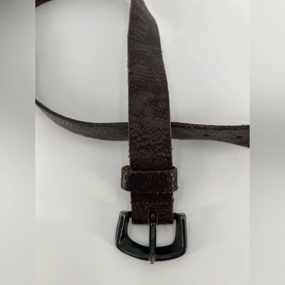 True Religion Brown Leather Belt‎ S